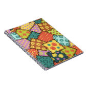 Eclectische Patchwork: Diverse Patroon Mix Notitieboek (Rechterzijde)