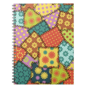 Eclectische Patchwork: Diverse Patroon Mix Notitieboek