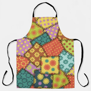 Eclectische Patchwork: Diverse Patroon Mix Schort