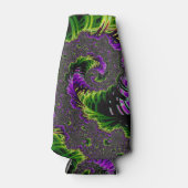 Eclectische psychedelische spiraal fractal Abstrac Flesjeskoeler (Voorkant)