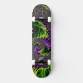 Eclectische psychedelische spiraal fractal Abstrac Persoonlijk Skateboard (Voorkant)