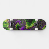 Eclectische psychedelische spiraal fractal Abstrac Persoonlijk Skateboard (Horizontaal)