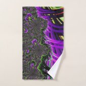 Eclectische psychedelische spiraal fractale abstra bad handdoek (Handdoek)