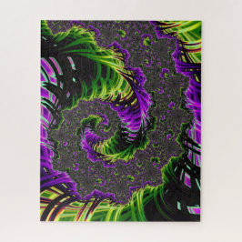 Eclectische psychedelische spiraal fractale abstra legpuzzel