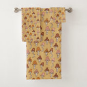 Eclectische Retro Handdoek Warme Tinten & Zachte K (Insitu)