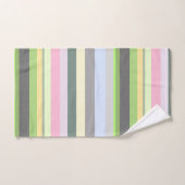 Eclectische Retro Regenboog Verticale Strepen Bad Handdoek (Handdoek)