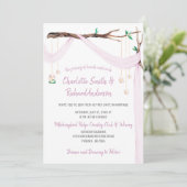 Eclectische Romance - Lila Drape Mason Jar Lights Kaart (Staand voorkant)