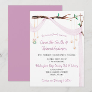 Eclectische Romance - Lila Drape Mason Jar Lights Kaart