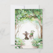 Eclectische Romance - Woodland Path Wedding RSVP (Achterkant)