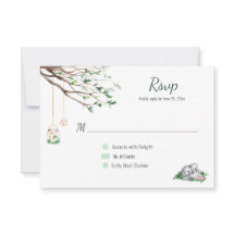 Eclectische Romantische Bosbruiloft RSVP