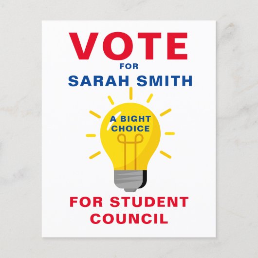 Eclectische stem voor klasse President: BRIGHT CHO Flyer (Voorkant)