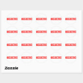 Eclectische stempel ronde sticker (Vel)