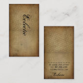 Eclectische Vintage Visitekaartje (Voorkant / Achterkant)