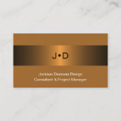 Eclectische zwarte amber goudluxe metalen kunst visitekaartje (Voorkant)