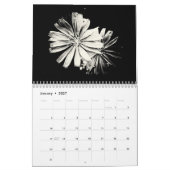 Eclectische zwarte en witte agenda kalender (Jan 2027)