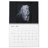 Eclectische zwarte en witte agenda kalender (Mar 2026)