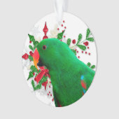 Eclectus Kerstmis Ornament (voorkant)