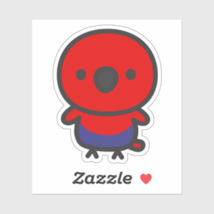 Eclectus Papegaai / Vrouwelijk Sticker