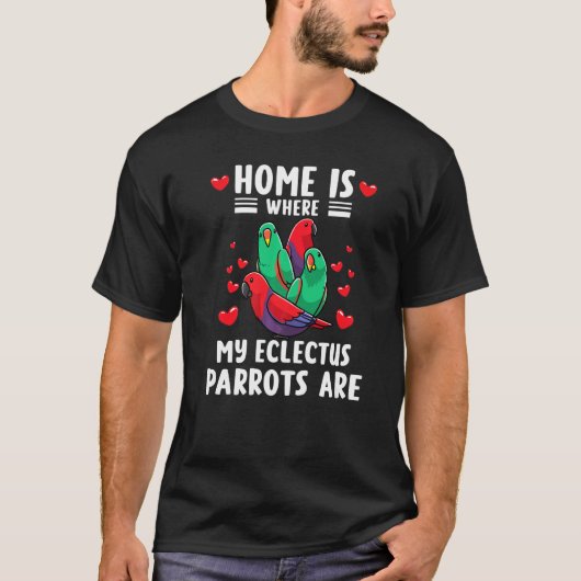 Eclectus Parrot Bird 2 T-shirt (Voorkant)
