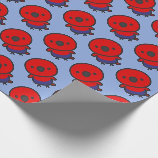 Eclectus Parrot / Female Cadeaupapier (Hoek)