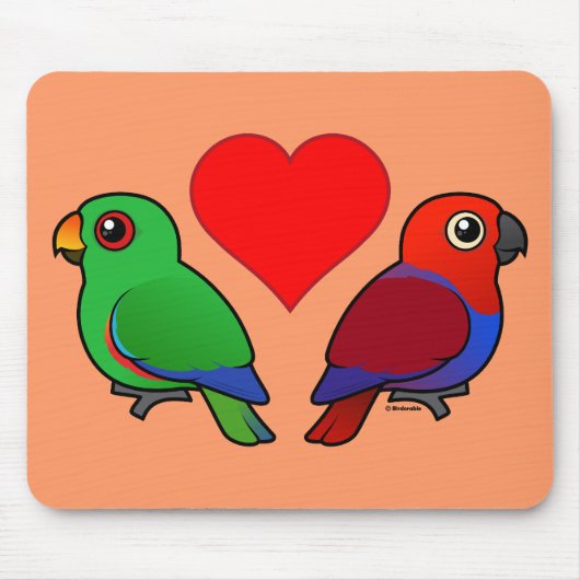 Eclectus Parrot Love Muismat (Voorkant)