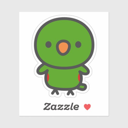 Eclectus Parrot / Male Sticker (Vel)
