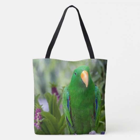 Eclectus Parrot Male Tote Bag (Achterkant)