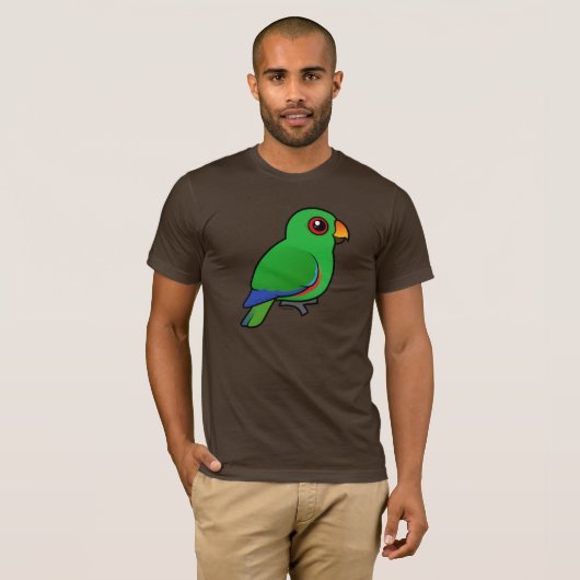 Eclectus Parrot-mannetje T-shirt (Voorkant volledig)