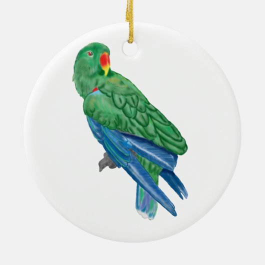 Eclectus Parrot Ornament (Achterkant)