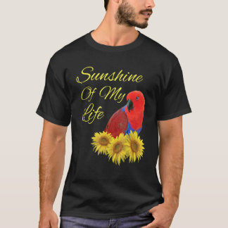 Eclectus Parrot Vrouw Zonneschijn Zonnebloem T-shirt