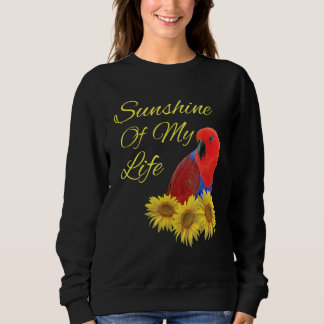 Eclectus Parrot Vrouw Zonneschijn Zonnebloem Trui