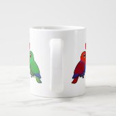 Eclectus Parrots in Love Grote Koffiekop (Achterkant)