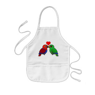 Eclectus Parrots in Love Kinder Schort