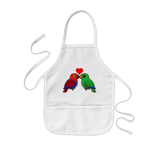 Eclectus Parrots in Love Kinder Schort (Voorkant)