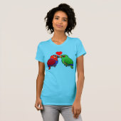 Eclectus Parrots in Love T-shirt (Voorkant volledig)