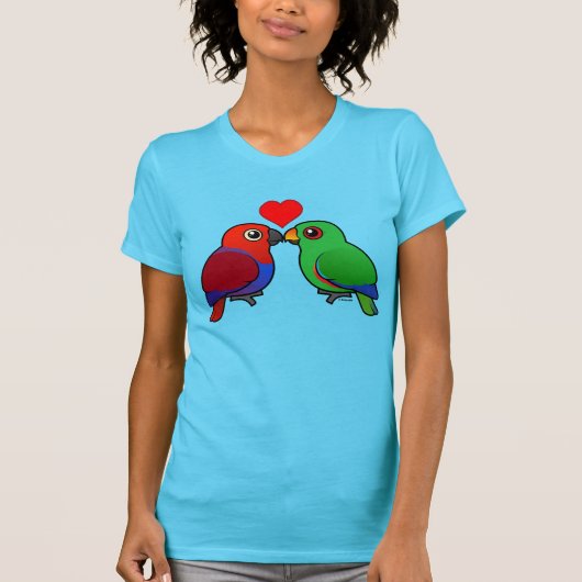 Eclectus Parrots in Love T-shirt (Voorkant)