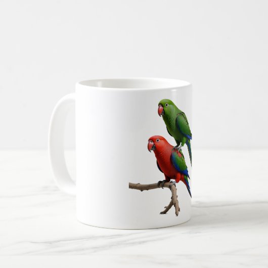 Eclectus Parrots Koffiemok (Voorkant links)