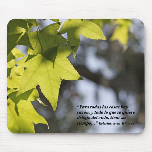 Eclesiastes 3:1 con Hojas Muismat (Voorkant)