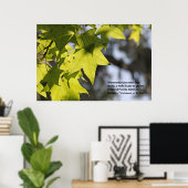 Eclesiastes 3:1 con Hojas Poster (Thuiskantoor)