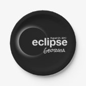 eclipse 2017 Georgia Papieren Bordje (Voorkant)