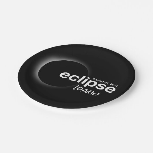 eclipse 2017 Idaho Papieren Bordje (Gekanteld)