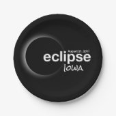 eclipse 2017 Iowa Papieren Bordje (Voorkant)