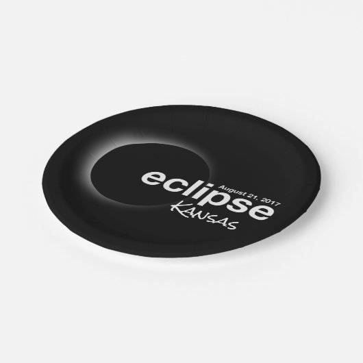 eclipse 2017 Kansas Papieren Bordje (Gekanteld)
