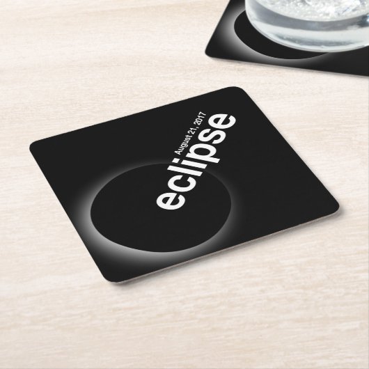 eclipse 2017 kartonnen onderzetters (Schuin)