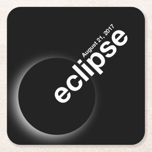 eclipse 2017 kartonnen onderzetters (Voorkant)