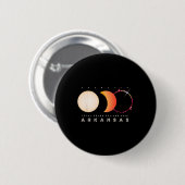 Eclipse 2024 Arkansas totale eclips astronomie gra Ronde Button 5,7 Cm (Voorkant /achterkant)
