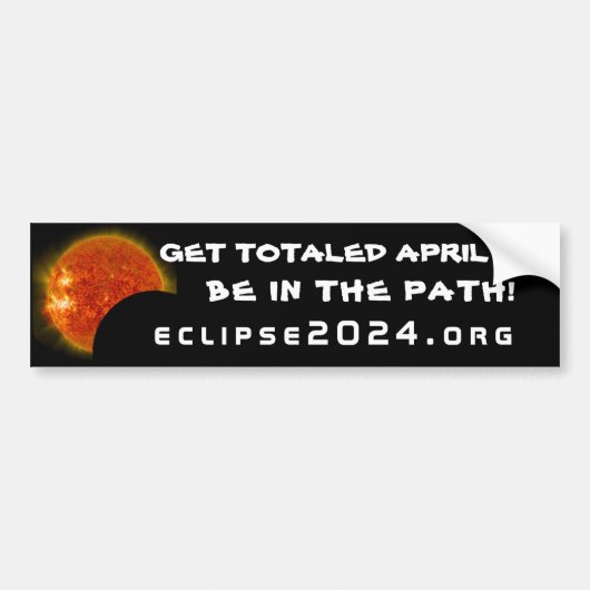 Eclipse 2024 Bumpersticker (Voorkant)