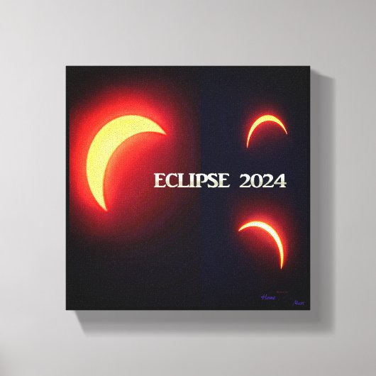 Eclipse 2024 canvas afdruk (Voorkant)