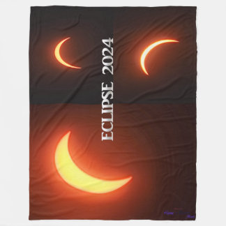 Eclipse 2024 fleece deken
