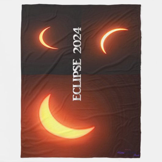 Eclipse 2024 fleece deken (Voorkant)